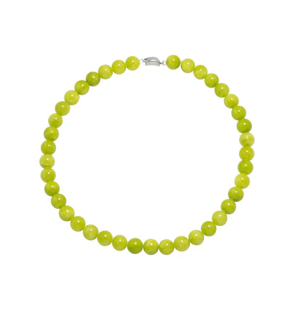Elsa necklace green jade