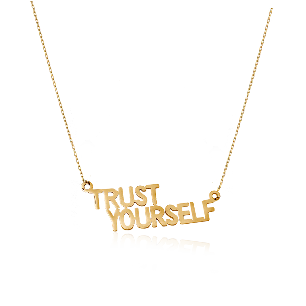 STATEMENT QUOTE MINI HALSBAND - TRUST YOURSELF