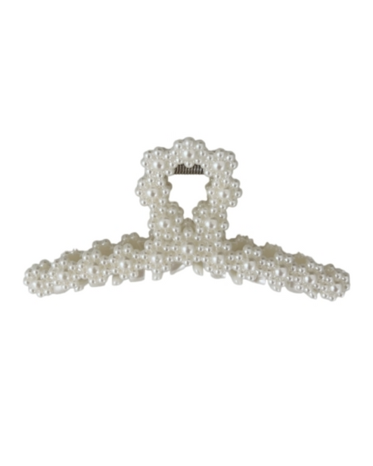 Vintage Pearl Hair Claw Looped