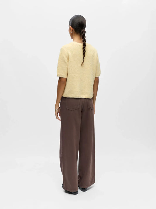 OBJSAGGIA RE SS V-NECK KNIT CARDIGAN DIV