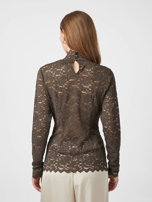 Liza laceflower blouse