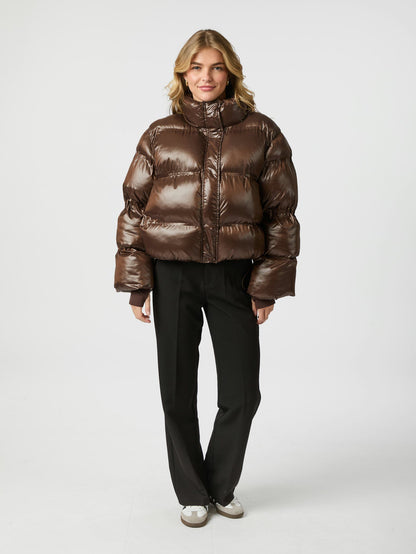 Rhea shiny puffer jacket