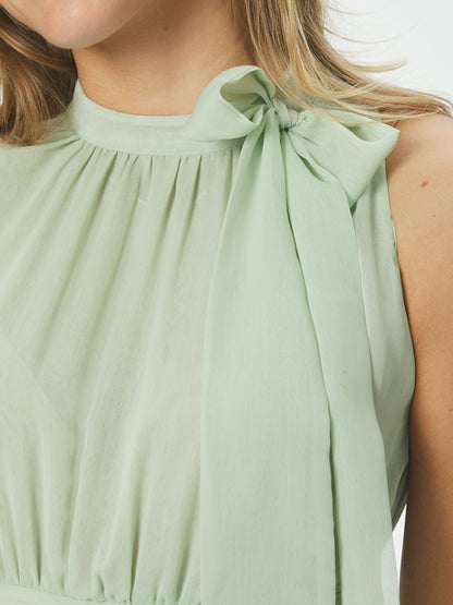 Marli Solid Chiffon Dress