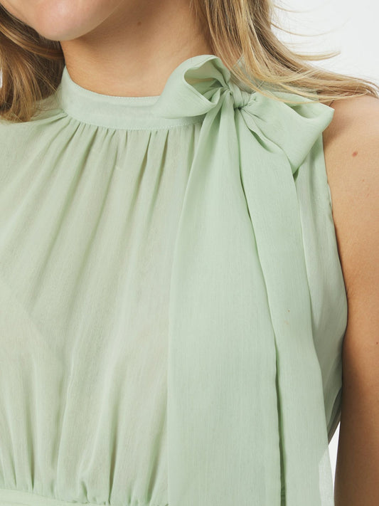 Marli Solid Chiffon Dress