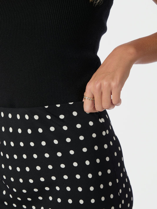 Viso Crepe Dot Skirt