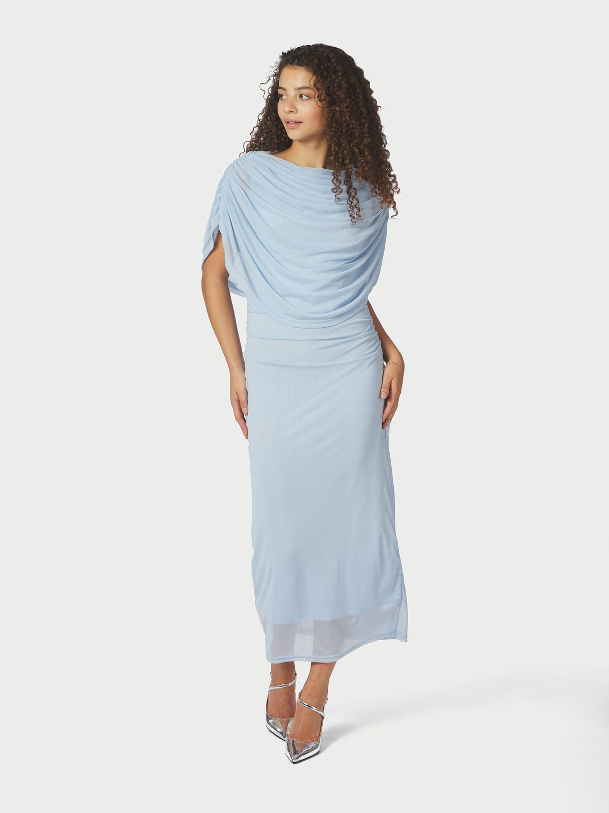 Tottuna Long Drapy Mesh Dress