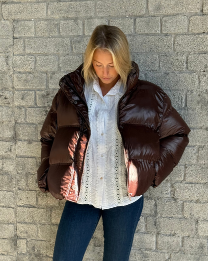Rhea shiny puffer jacket