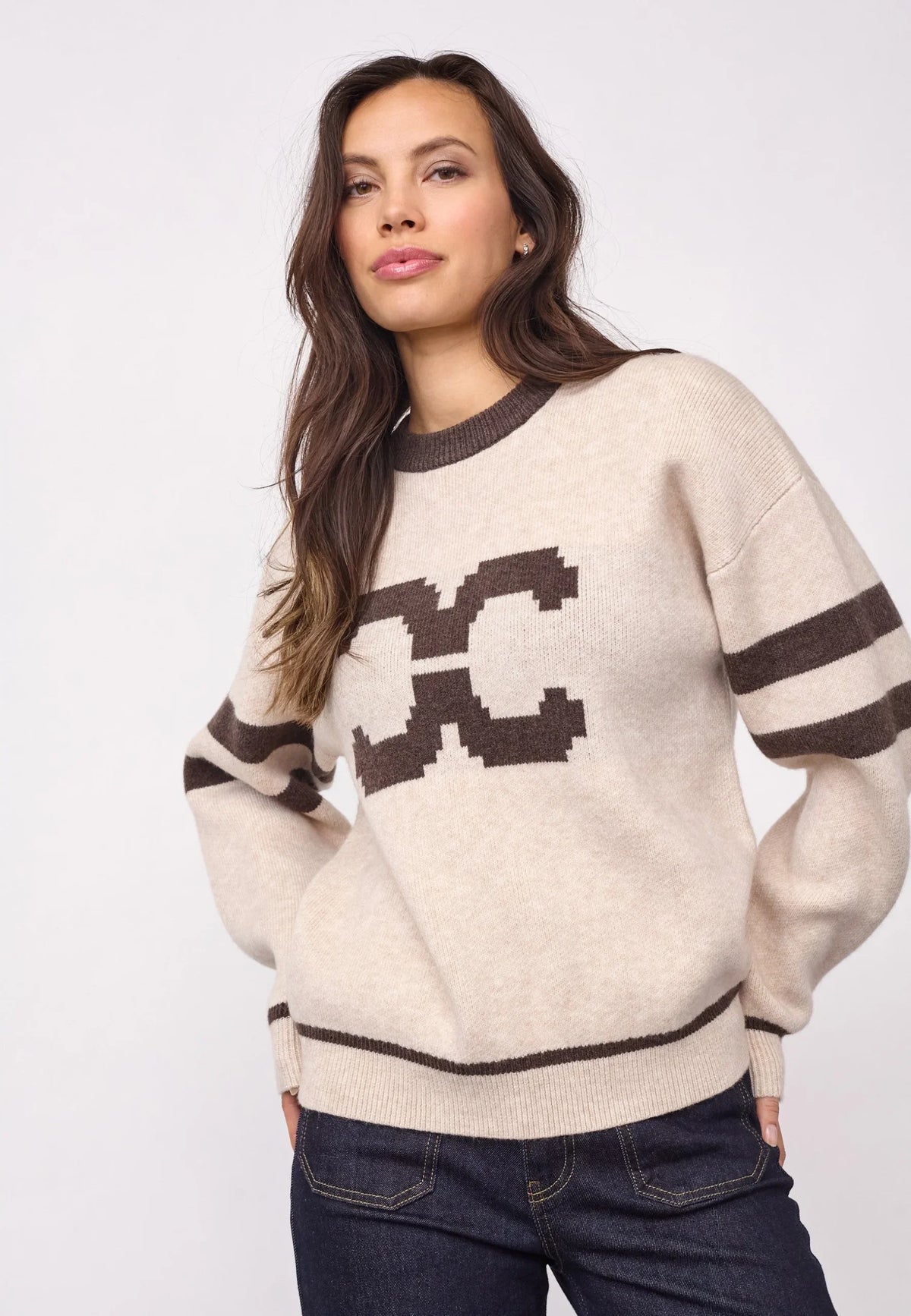 RowCC Coco Logo Knit - Creme