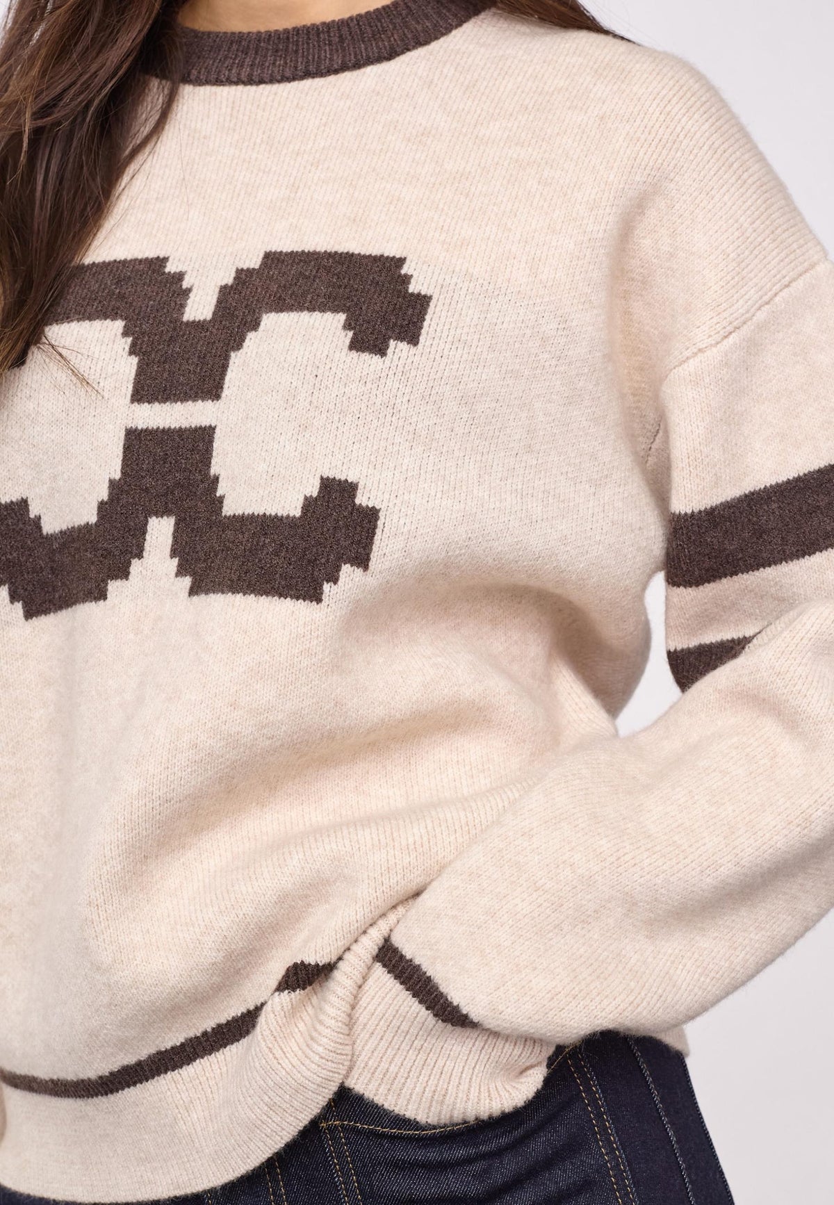 RowCC Coco Logo Knit - Creme