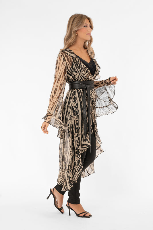 Anouk Kaftan Sand/Taupe/Black