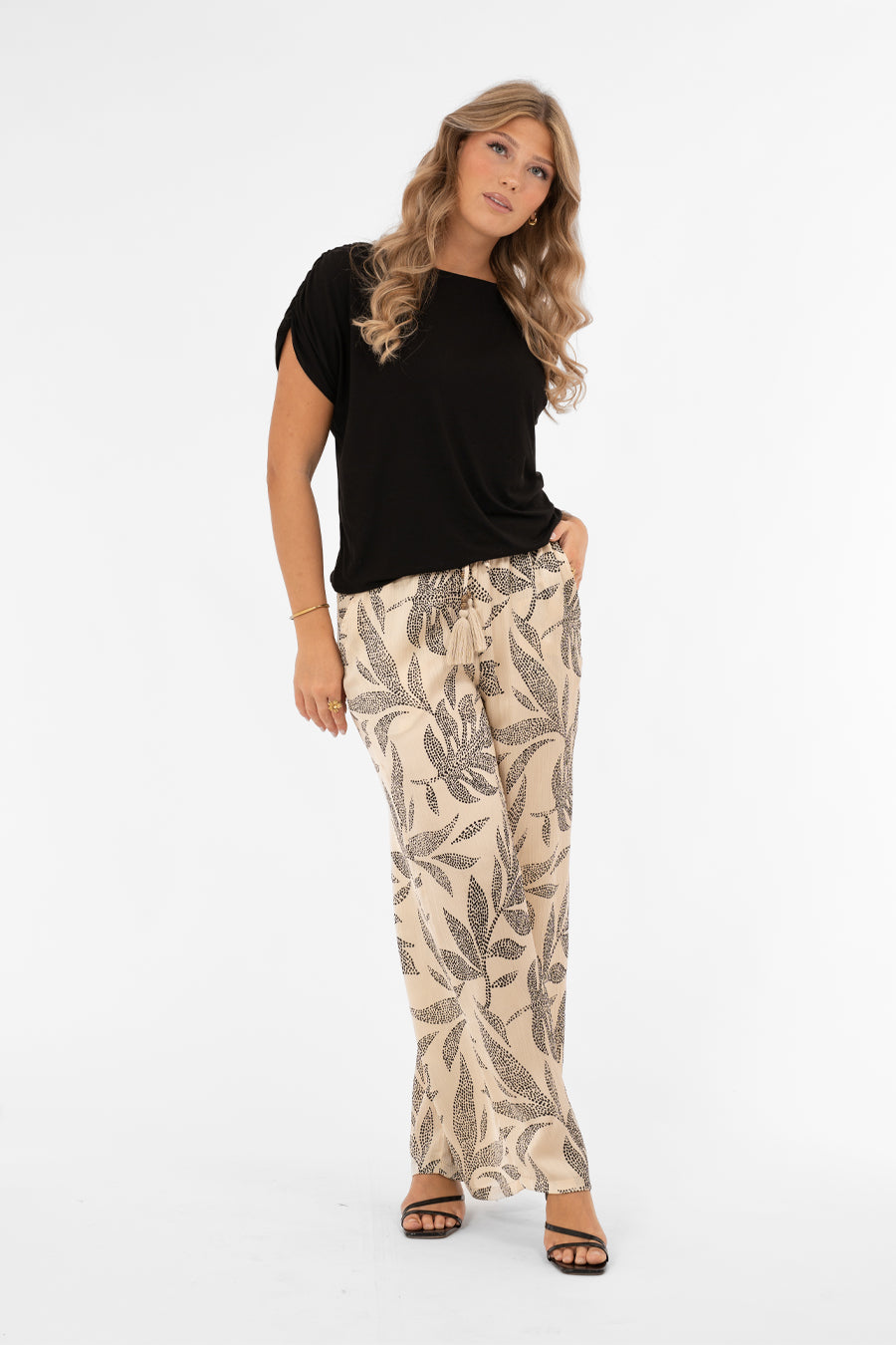 Lush Pants Champagne/Black