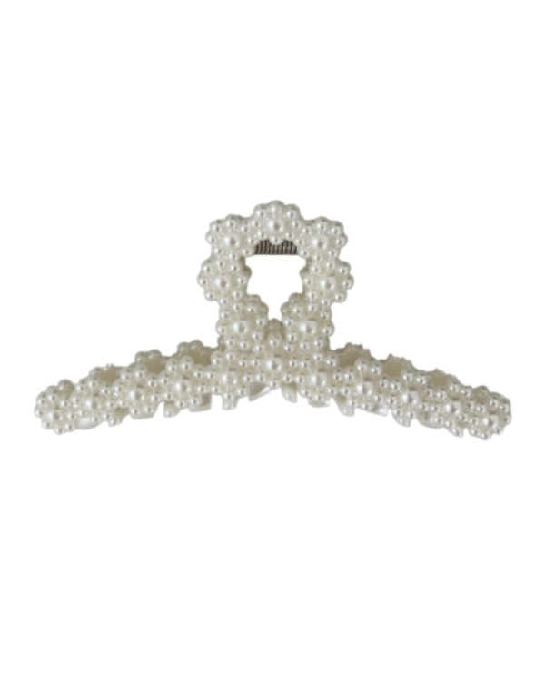 Vintage Pearl Hair Claw Looped