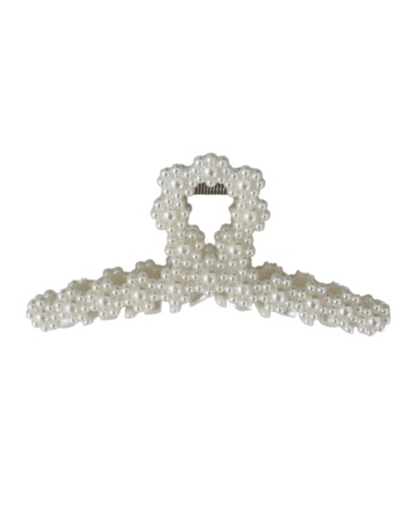 Vintage Pearl Hair Claw Looped