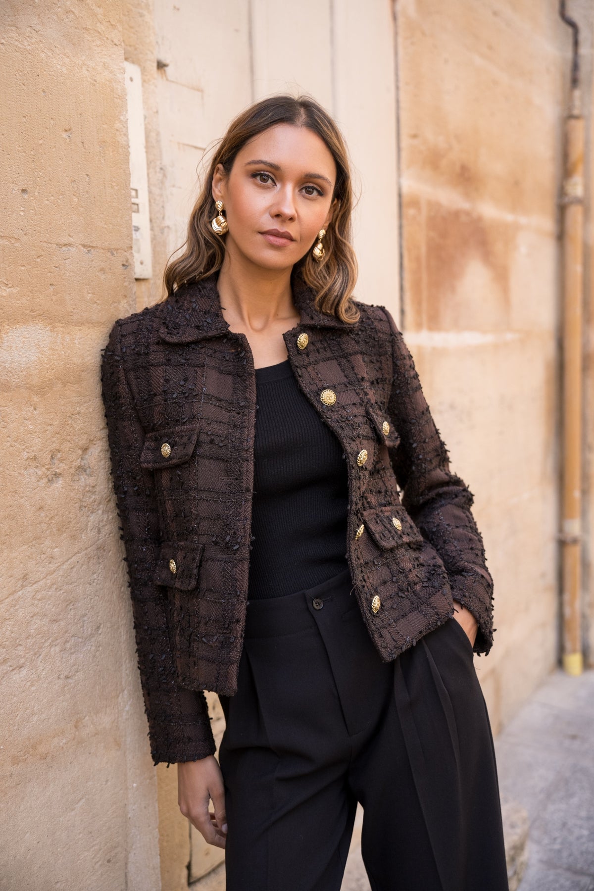 Jenny Cropped Tweed Jacket
