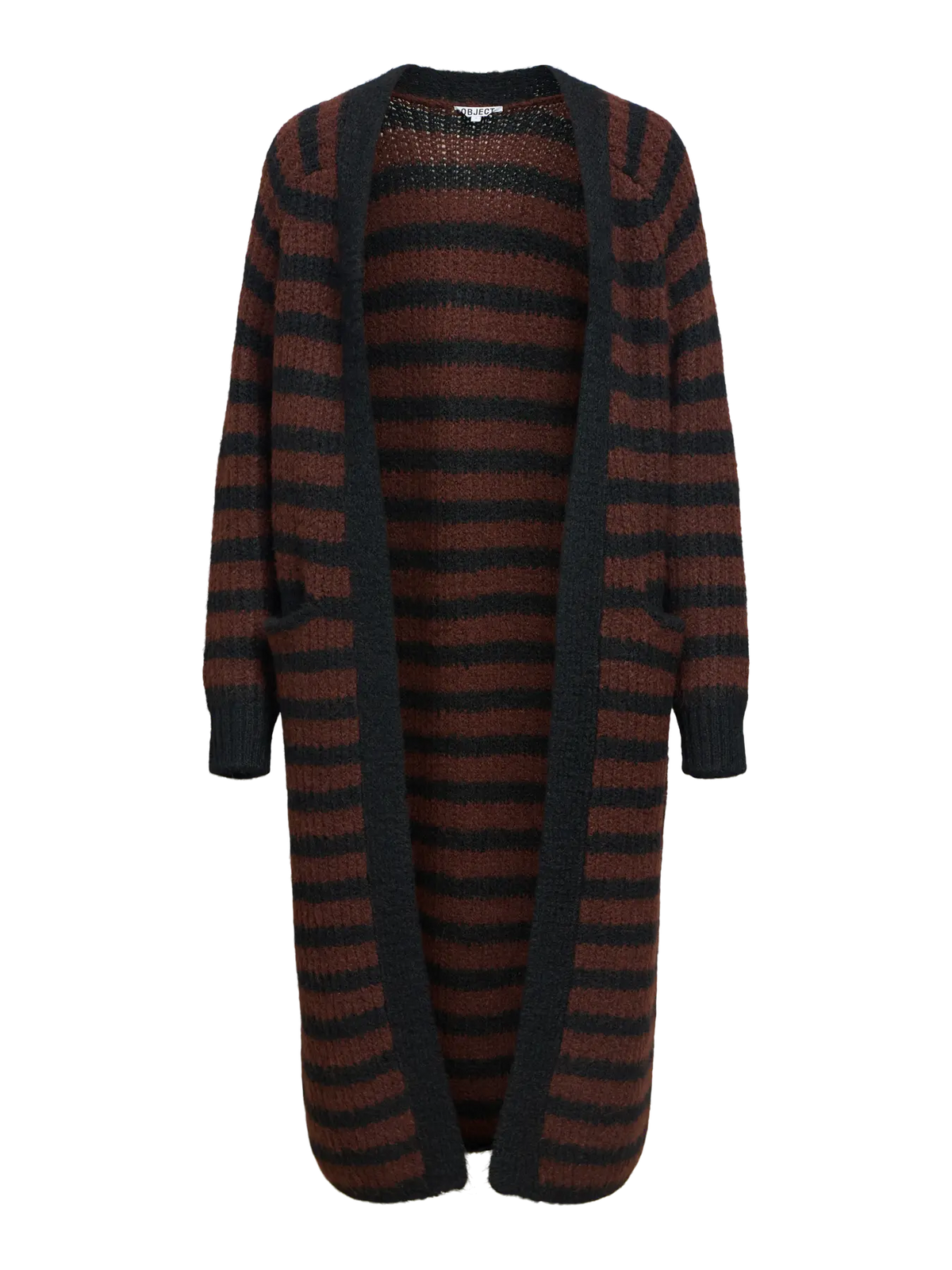 OBJMILU LS LO LONG KNIT  CARDIGAN