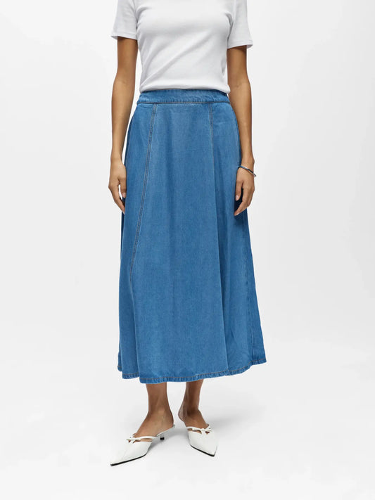 OBJFRAME MW DENIM SKIRT