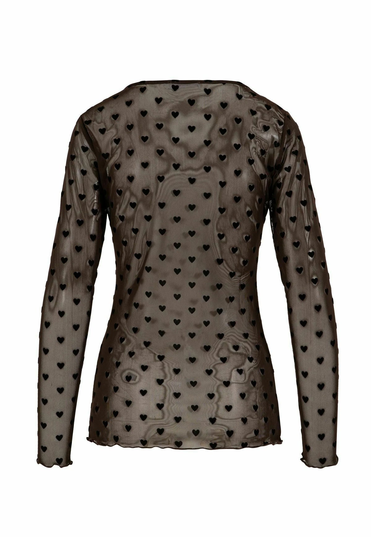 EVE MESH - Blus - brown hearts