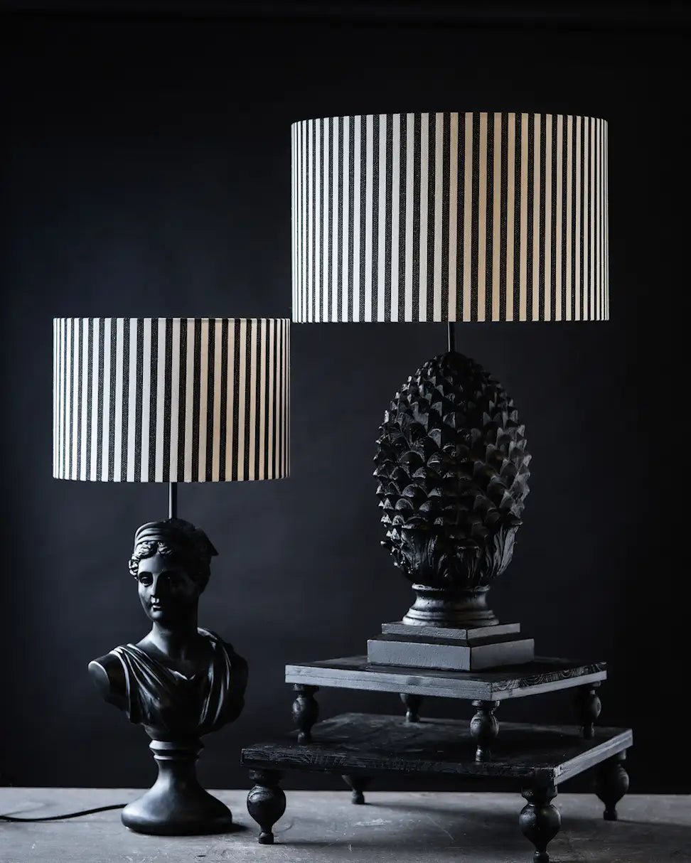 Lampskärm Cylinder Randig
