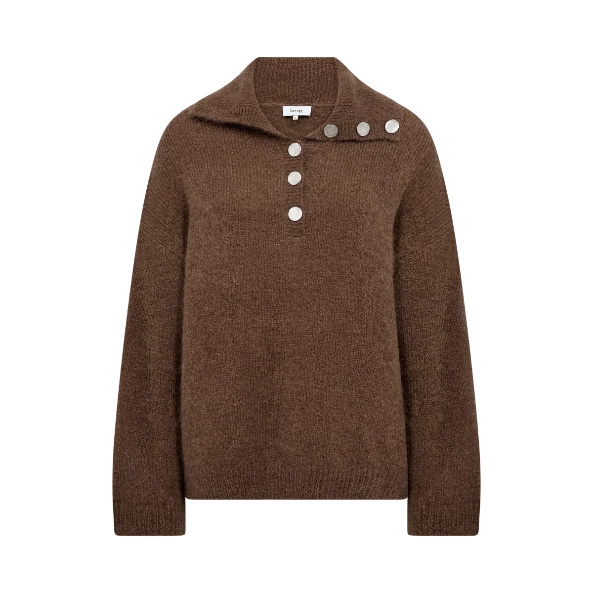 LR-Noreen 10 stickad tröja – Brun
