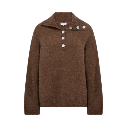 LR-Noreen 10 stickad tröja – Brun