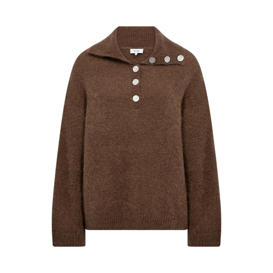 LR-Noreen 10 stickad tröja – Brun