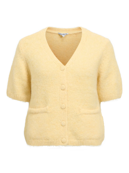OBJSAGGIA RE SS V-NECK KNIT CARDIGAN DIV